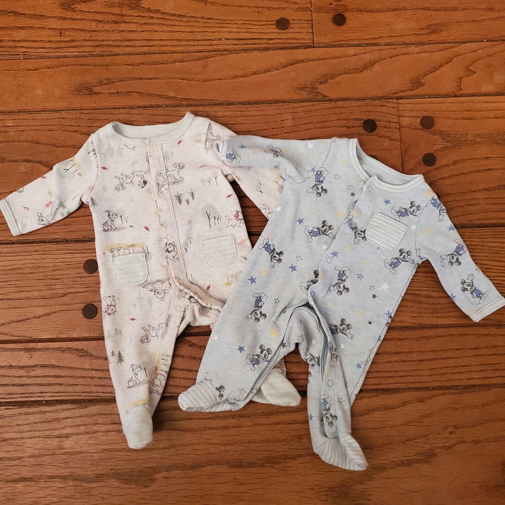 Disney Baby NB Pajama Set - Mickey, Simba, Bambi, Dalmations